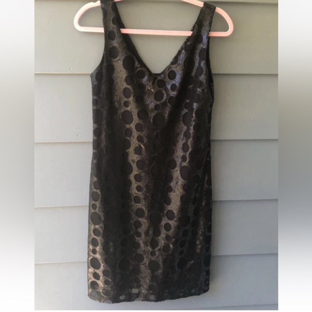 Isda & Co Black Sequin Dress Holiday Party Sz 4